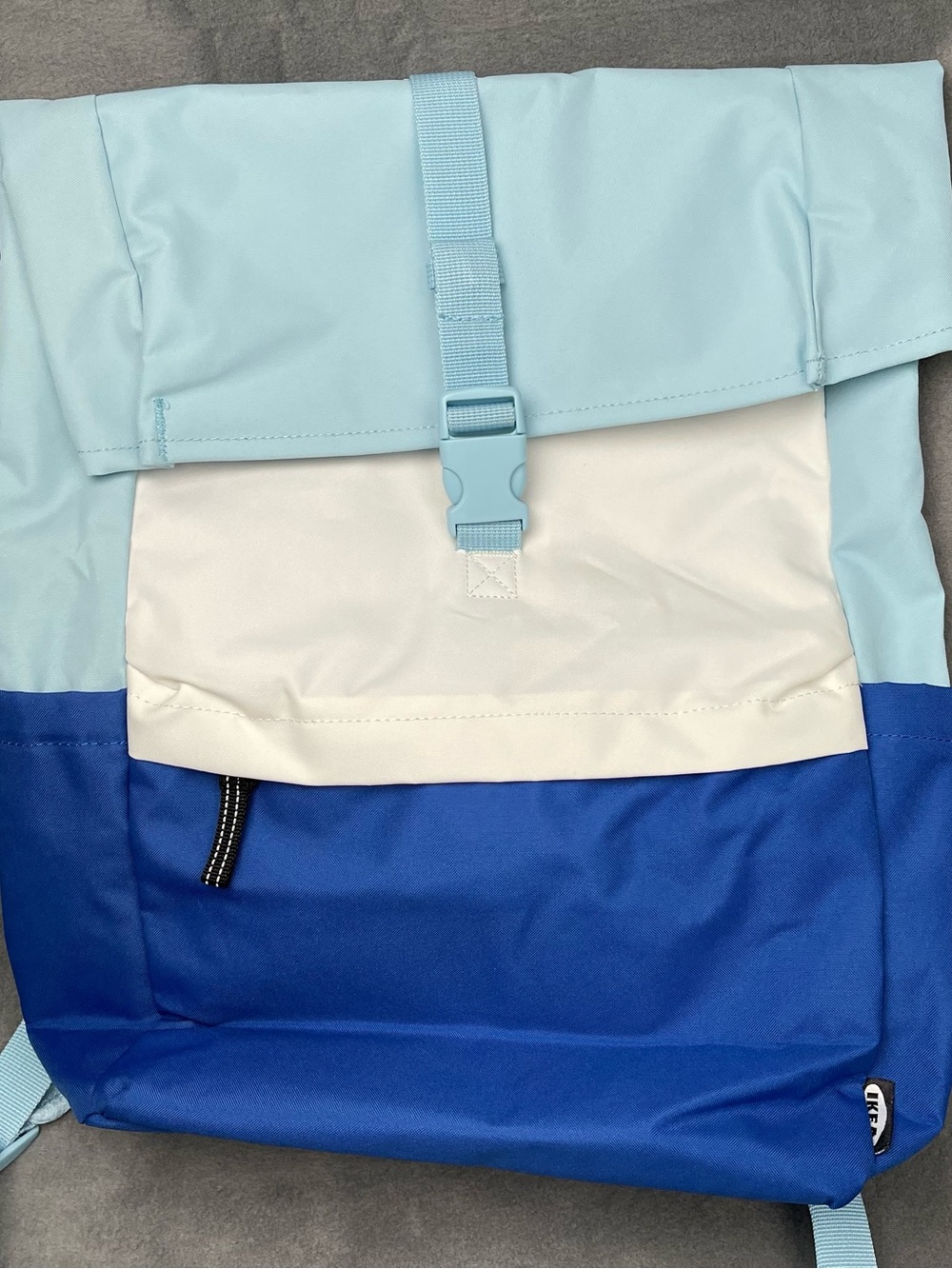 IKEA Starttid Laptop Backpack
Blue Extendable Bag Travel Student Hiking Gym Pack